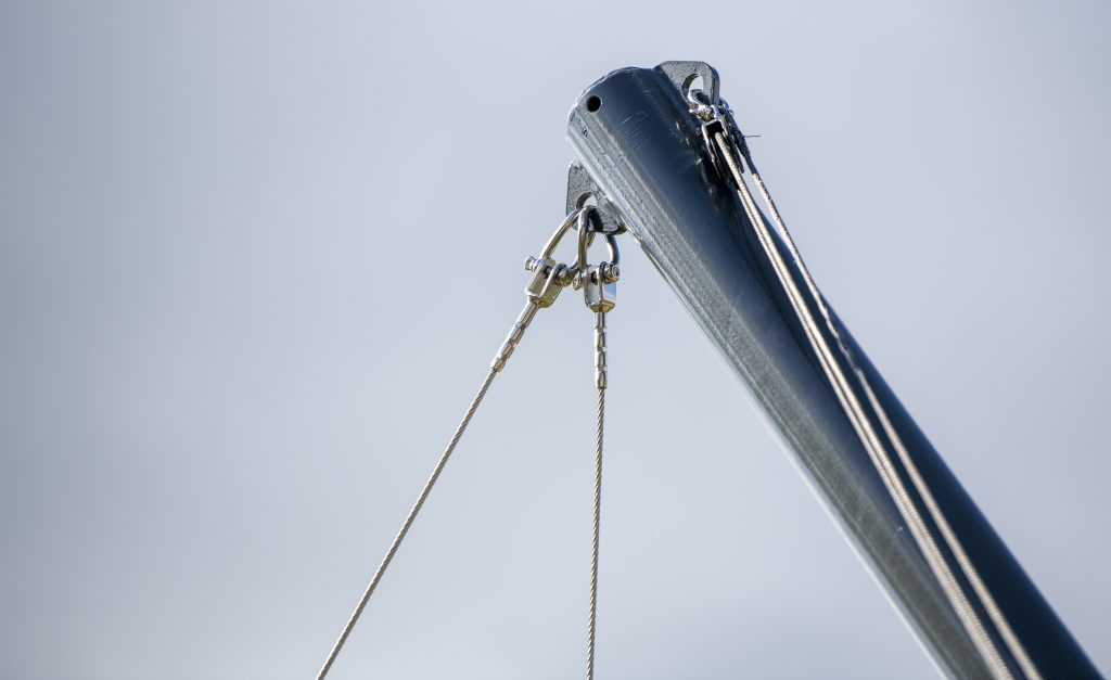 aluminium mast verwijderbare overkapping doek - Manta Roofs mast_verwijderbare_overkapping_van_textiel