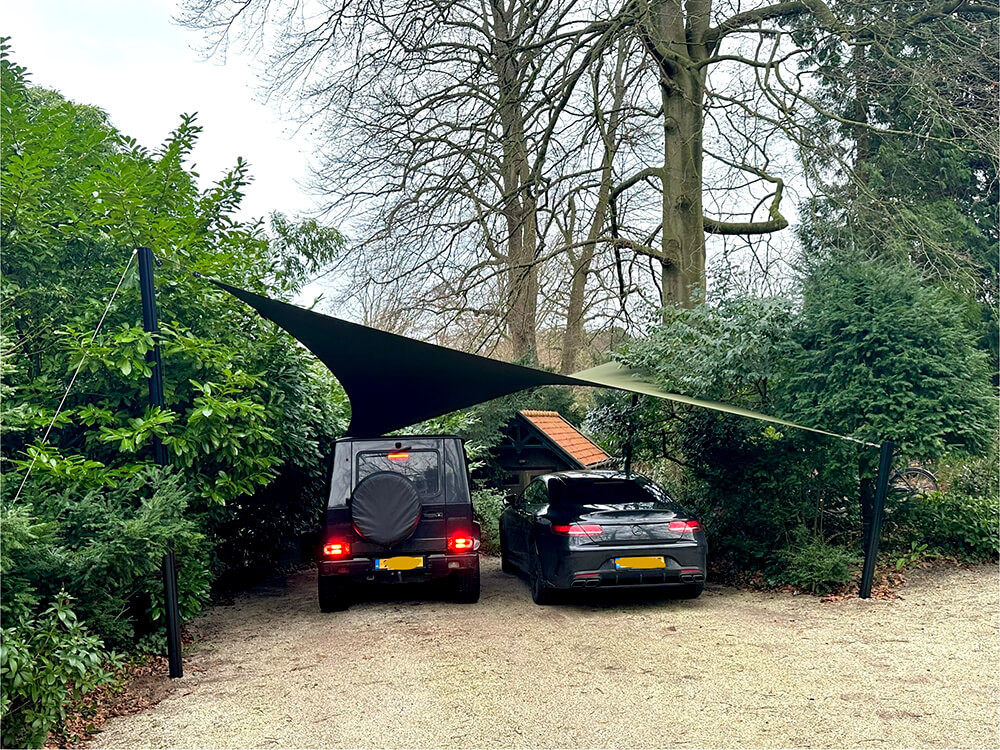 carport-manta-roofs-bloemensdaal-Auto-beschermen-doek-bos-noord-holland-bosrijk-vergunningsvrij-04 - Manta Roofs